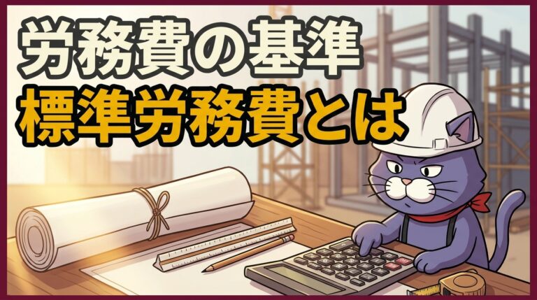 建設業の労務費の基準(標準労務費)とは