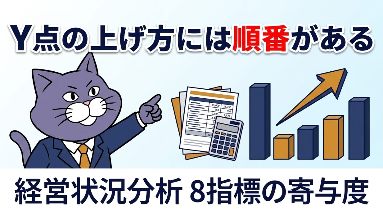 経営状況分析のY点の上げ方には順番がある｜やさしい行政書士事務所